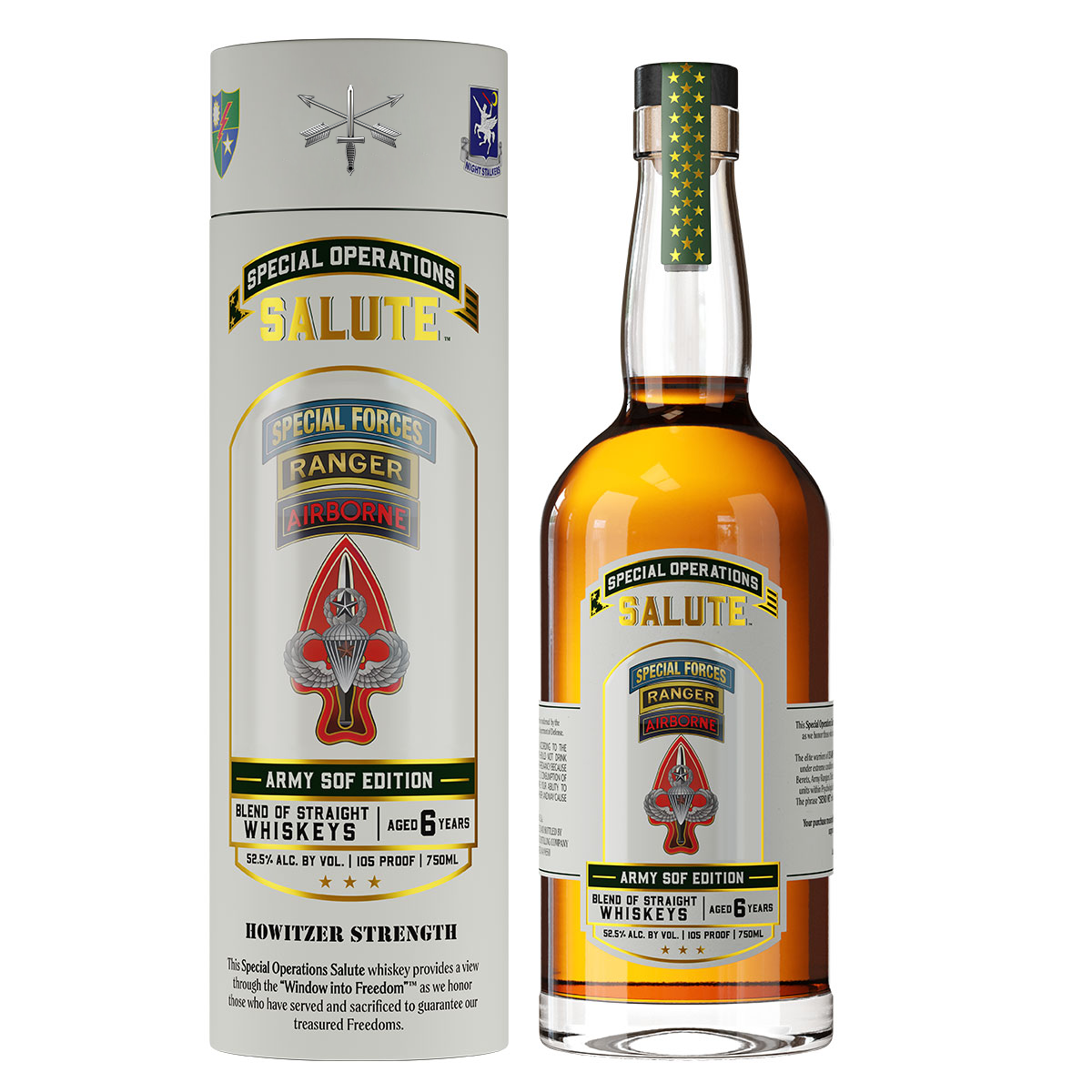 Heritage Distilling Special Operations Salute Whiskey bottle