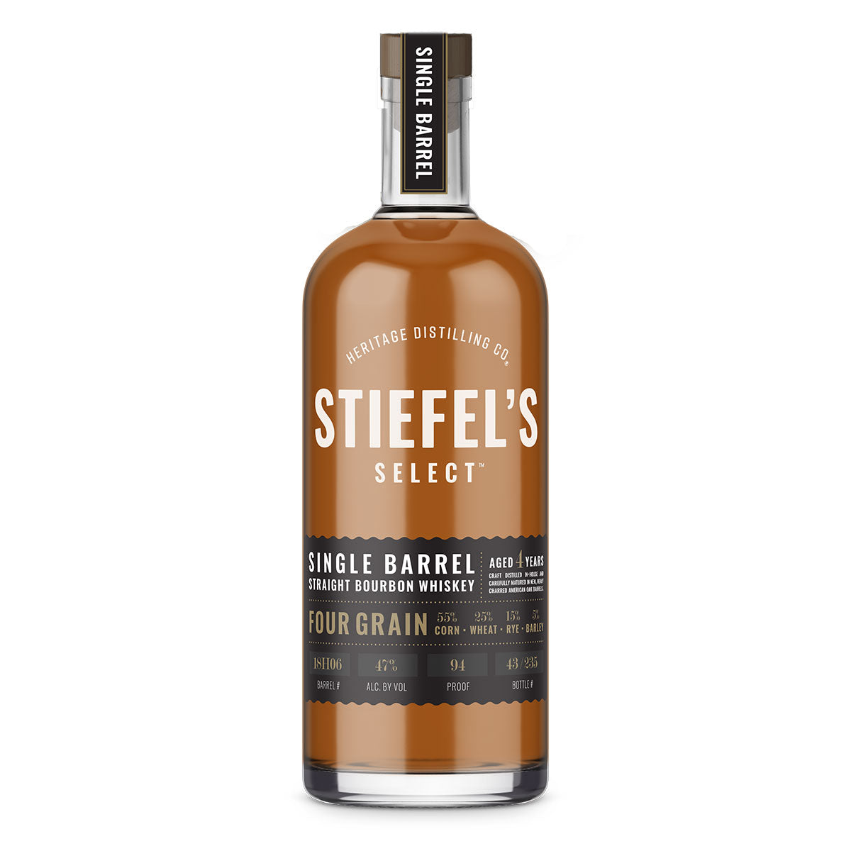 Stiefel's Select Single Barrel: Four Grain Bourbon – Heritage