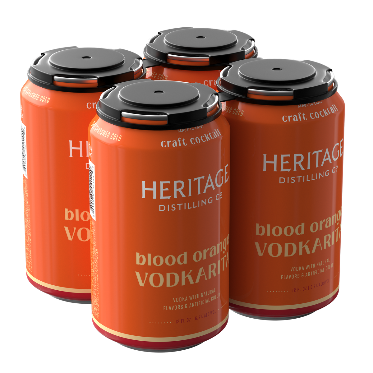 Blood Orange Vodkarita 4 Pack Cans – Heritage Distilling (Powered by