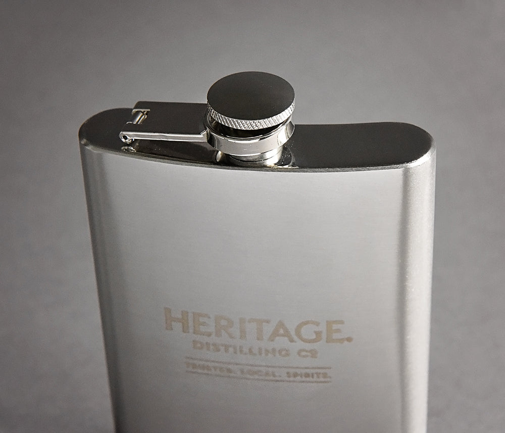 
                  
                    Heritage Logo Flask
                  
                