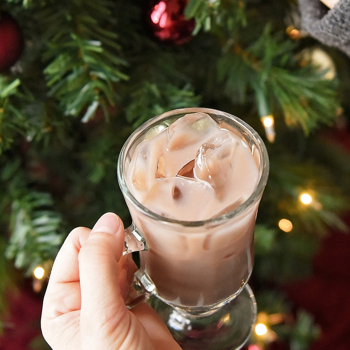 This happiness in a mug of ice features HDC Coffee Vodka and only requires three ingredients!