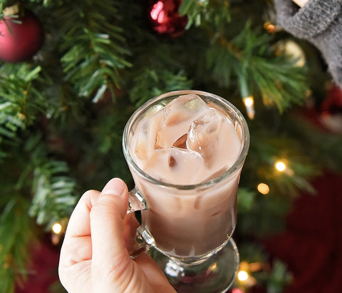 This happiness in a mug of ice features HDC Coffee Vodka and only requires three ingredients!