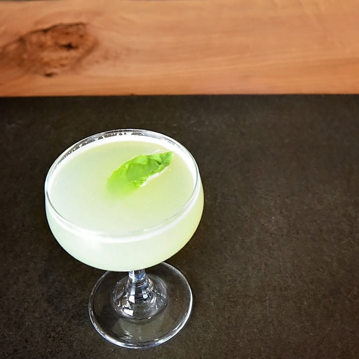 Basil Aquavit Sour