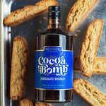 Cocoa Bomb Chocolate Whiskey Semolina & Almond Biscotti