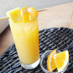 This fruity favorite uses HDC Elk Rider Vodka and is garnished with orange and pineapple slices.