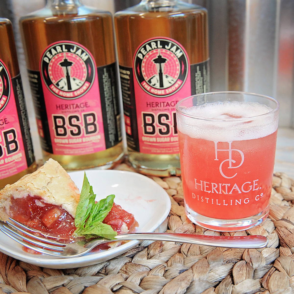 A BSB Brown Sugar Bourbon and strawberry lemonade cocktail.