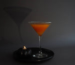 This fall drink features BSB 103 and is served a martini goblet.