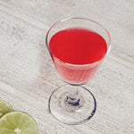 A red cocktail made from both HDC Pomegranate Vodka and HDC Coconut Vodka.