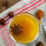 A glass of Bourbon Pumpkin Apple Cider using your choice of either HDC Elk Rider Bourbon or for an even sweeter alternative, use BSB - Brown Sugar Bourbon.