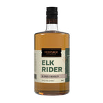 A 750ml bottle of HDC Elk Rider Blended Whiskey.