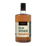 A 750ml bottle of HDC Elk Rider Bourbon Whiskey.