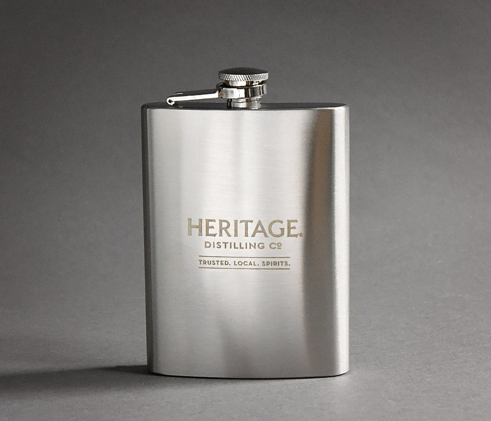 Heritage Logo Flask