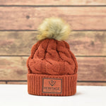 HDC Pom Beanie-Rust