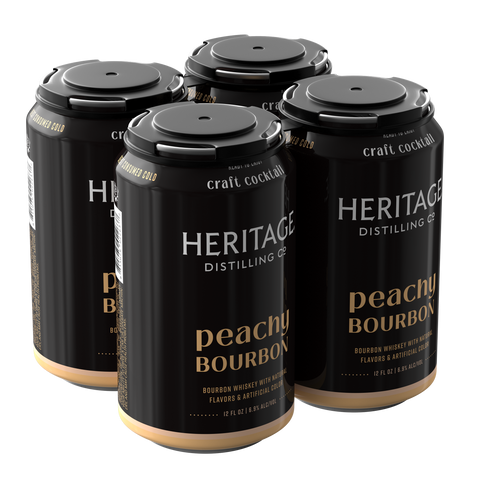 Peachy Bourbon 4 Pack Cans