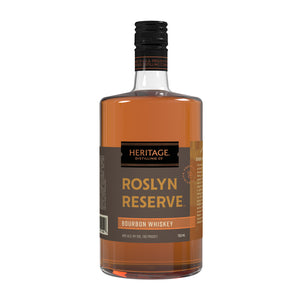 
                  
                    A 750ml bottle of HDC Roslyn Reserve Bourbon Whiskey.
                  
                